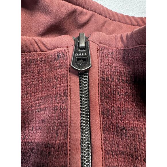 Kuhl Spekter 1/4 Zip Pullover Fleece Brick Red Heather SZ M Womens Outdoor Layer - Picture 10 of 12